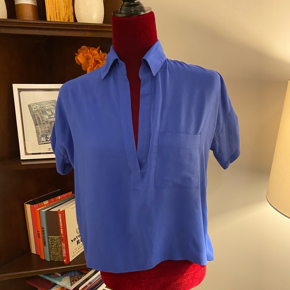 Sparkle & fade blue blouse Sz Xs